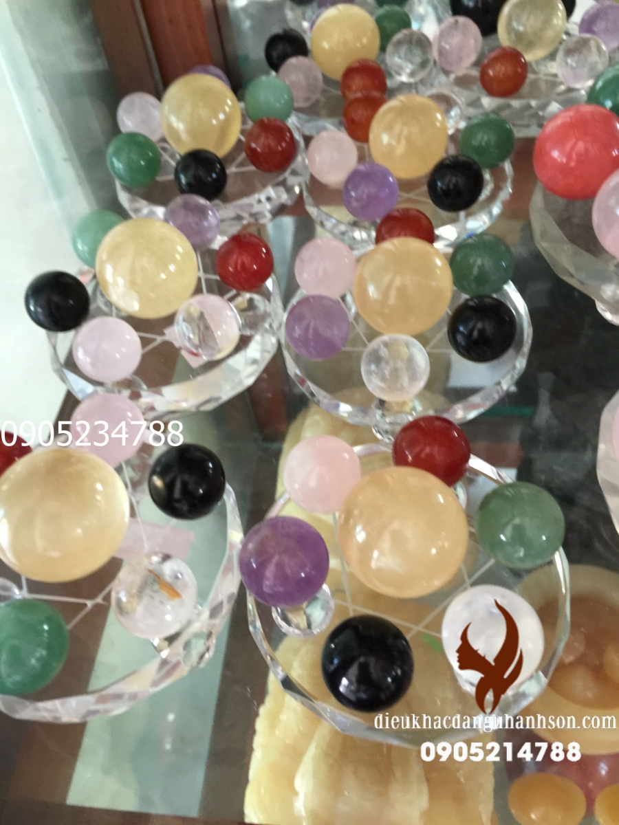 Cây tài lộc Đá Thạch anh xanh thiên nhiên TL07