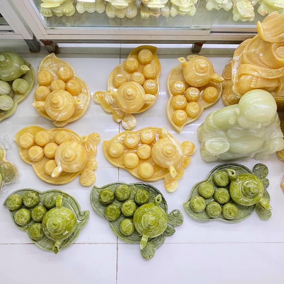 Bộ tách trà đá ngọc hoàng long thiên nhiên (Mã sản phẩm: TT23)